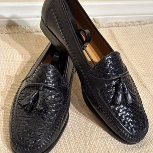Men’s Slip on Textured Leather Shoe with Tassel